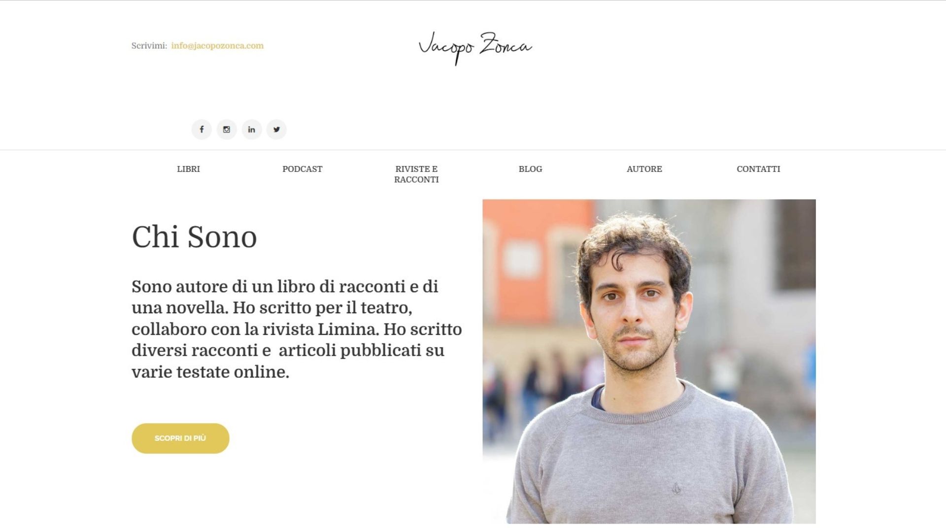 Sito web Jacopo Zonca