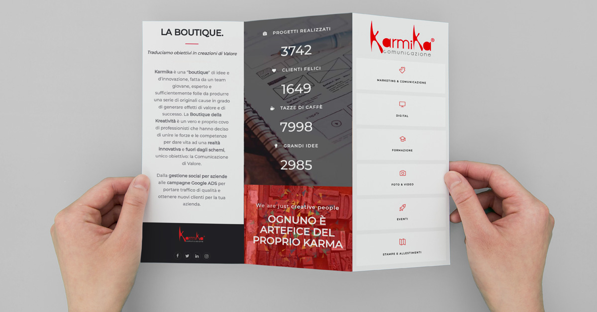 Brand identity pieghevoli